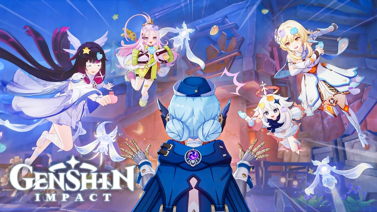 COLUMBINA Plays with AINO & INEFFA Cutscene Genshin Impact LUNA III Nod Krai Story