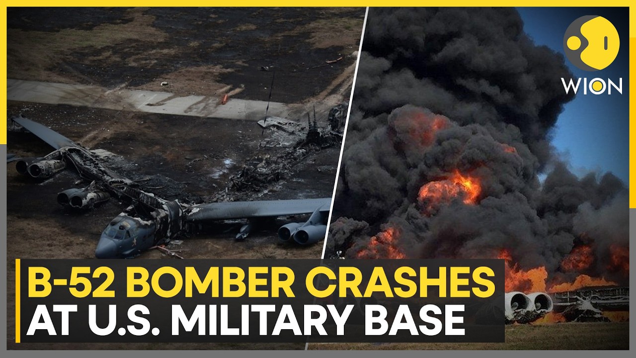 B-52 Bomber Crashes At US Military Base, At Least Eight Killed In Deadly Crash | WION