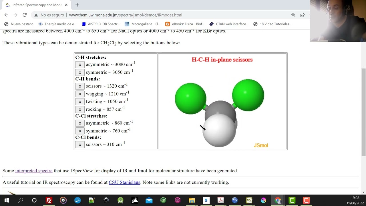 TEMA 7. ESPECTROSCOPÍA INFRARROJA | 7.1. TIPOS DE VIBRACIONES