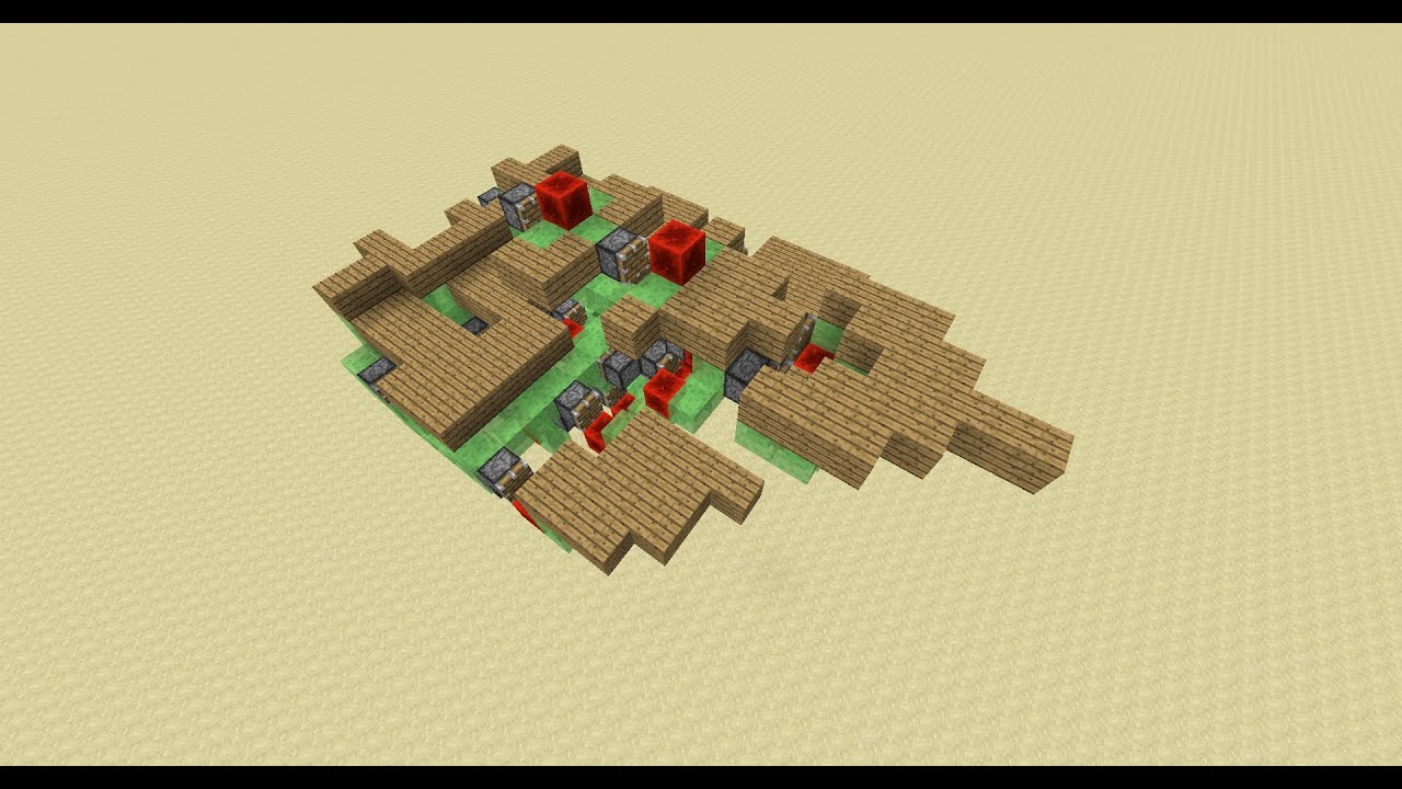 How to Make Infinitely Expandable custom Flying Machines in Minecraft 1.8