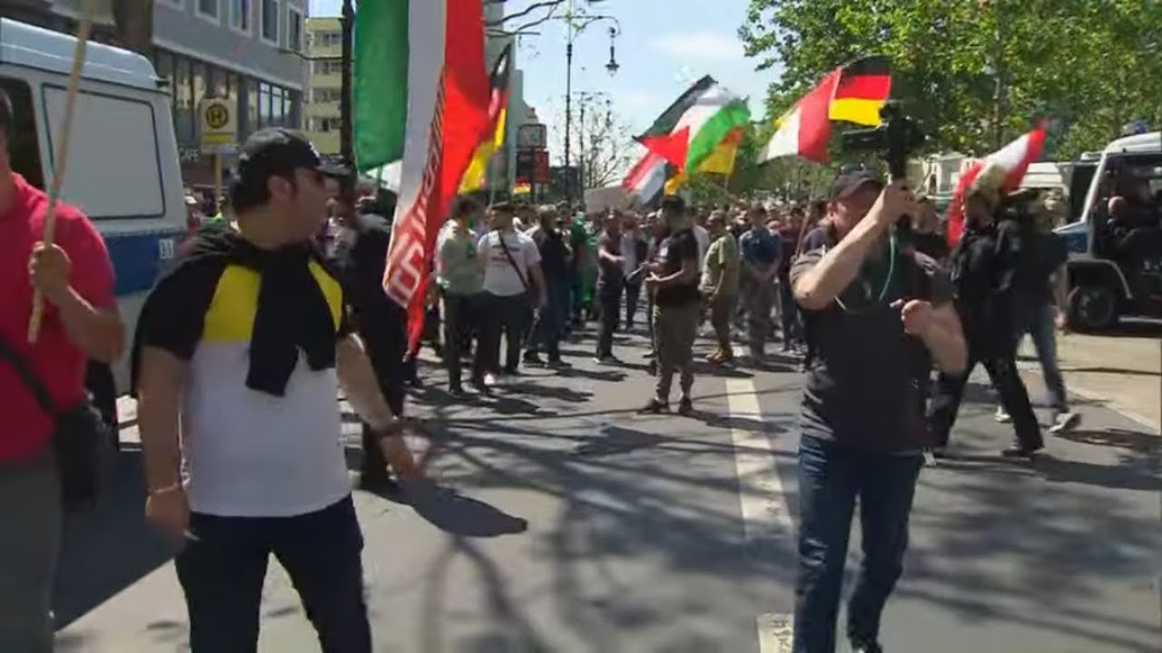 GEGEN ANTISEMITISMUS: Proteste gegen Al-Kuds-Marsch in Berlin