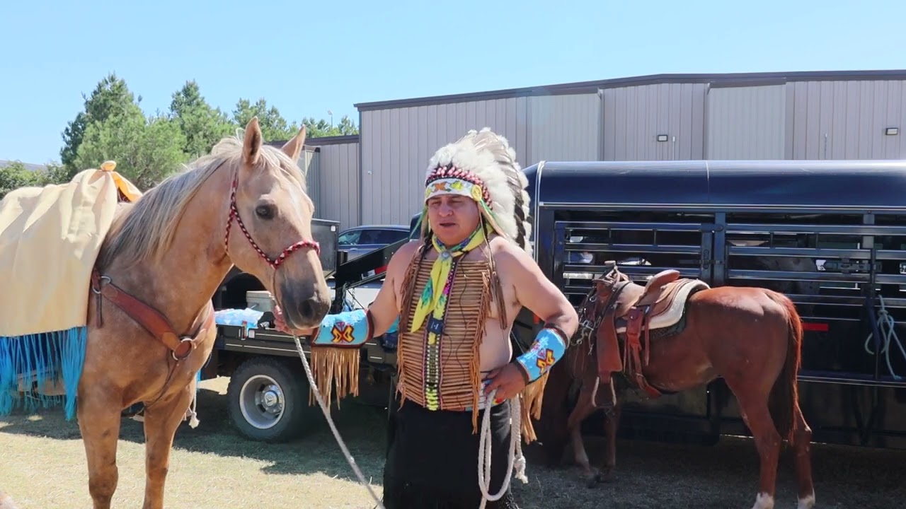 Horse Riders Participate in Comanche Nation Fair Trail Ride