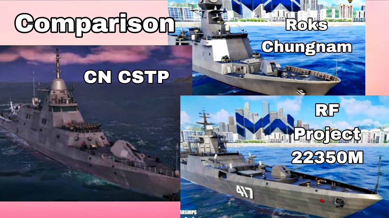 3 Frigate Ships Comparison #modernwarships #mwcreator #gaming 