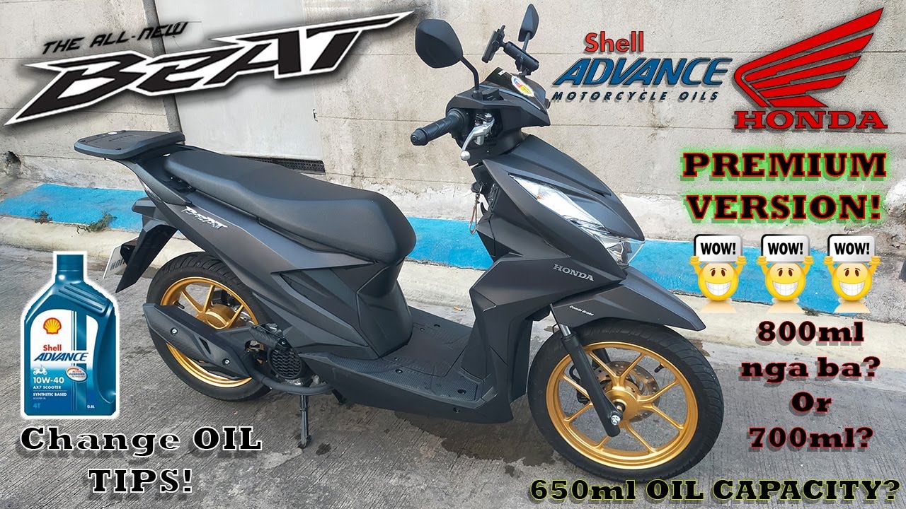 HONDA BEAT V.3 (PREMIUM VERSION)-CHANGE OIL