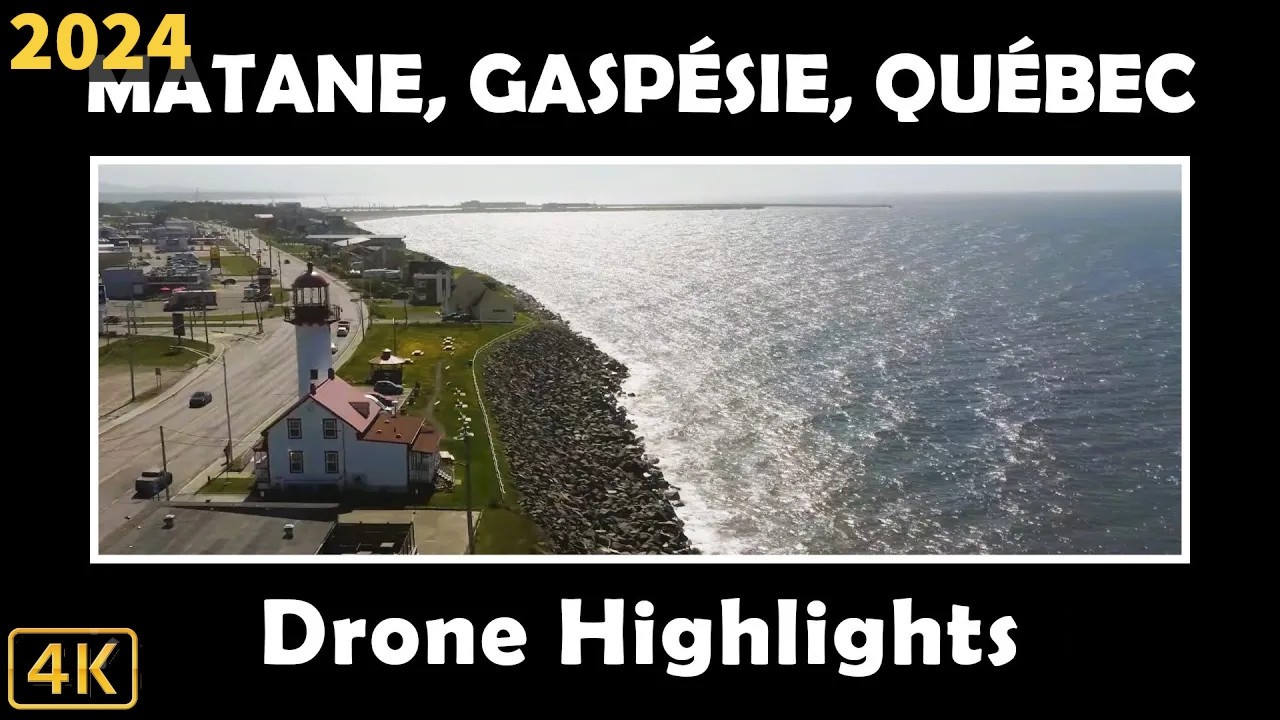 ⚜️ 🌊 Stunning 4K Drone Highlights of Matane, Québec | Aerial Adventure 🚁✨