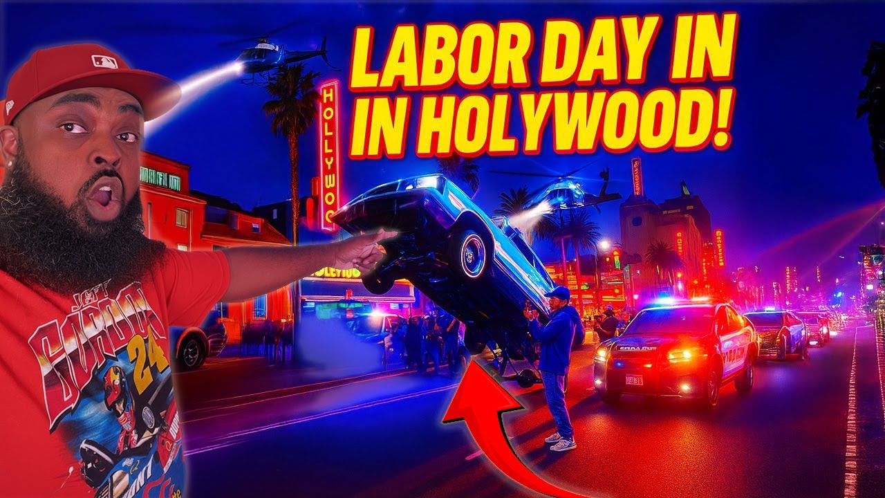 Labor Day Gets WILD on Hollywood BLVD!! 🔥 *COPS*