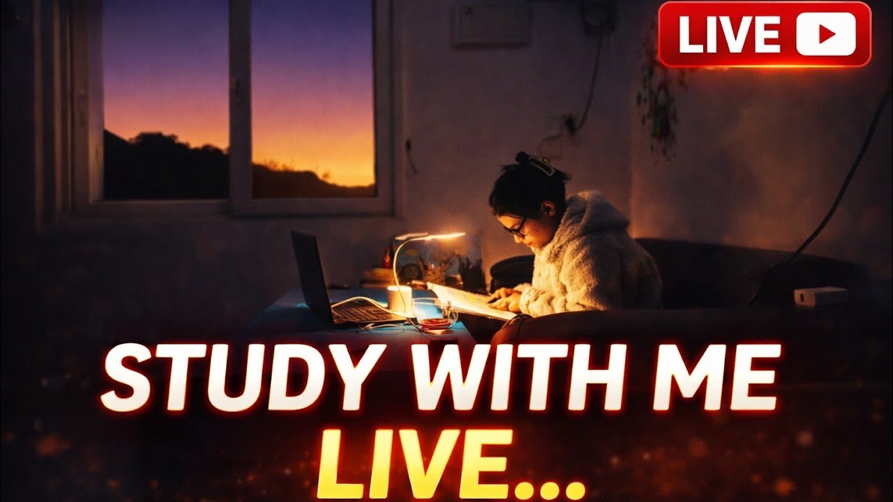 10hrs study with me Live 🔴||deep focus||motivation