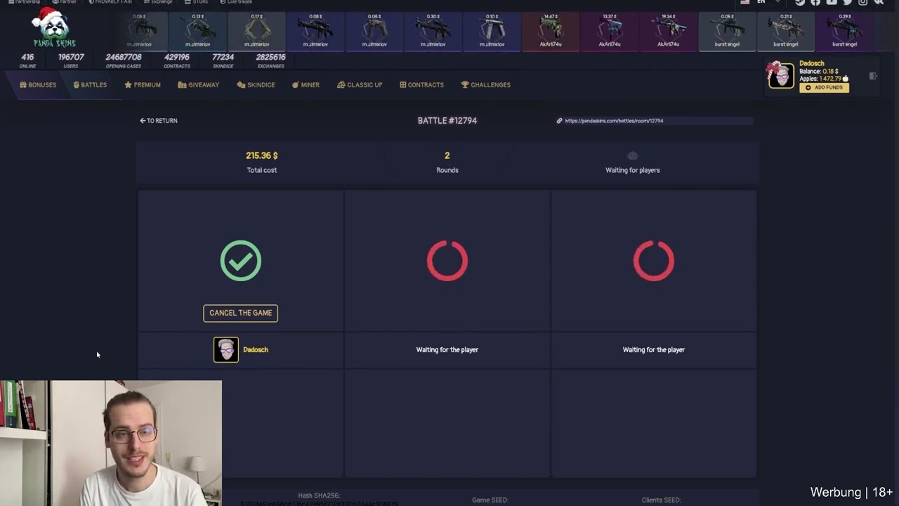 Panda mit dem Mini Game? 💰 CSGO Gambling [18+]