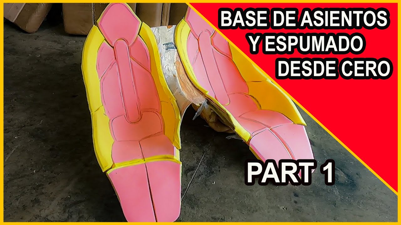 Como hacer la base en fibra de bidrio para asiento de auto  DESDE CERO Y PONERLE ESPUMA