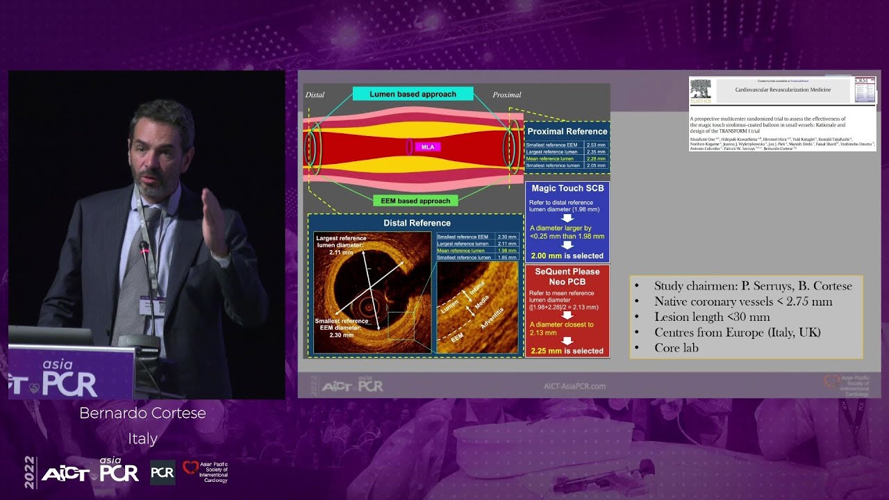 Sirolimus coated balloon: expanding the scope of CAD treatment - AICT-AsiaPCR 2022