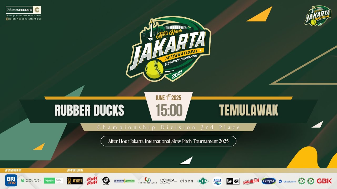 After Hour Jakarta International Slow Pitch Tournament 2025 - Rubber Ducks vs Temulawak