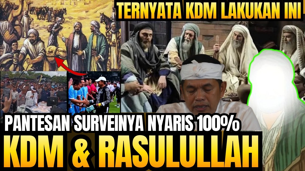 Masyaallah! Pantes Survei kepuasan ke DEDI MULYADI nyaris 100%,ternyata KDM tiru ini dari Rasulullah