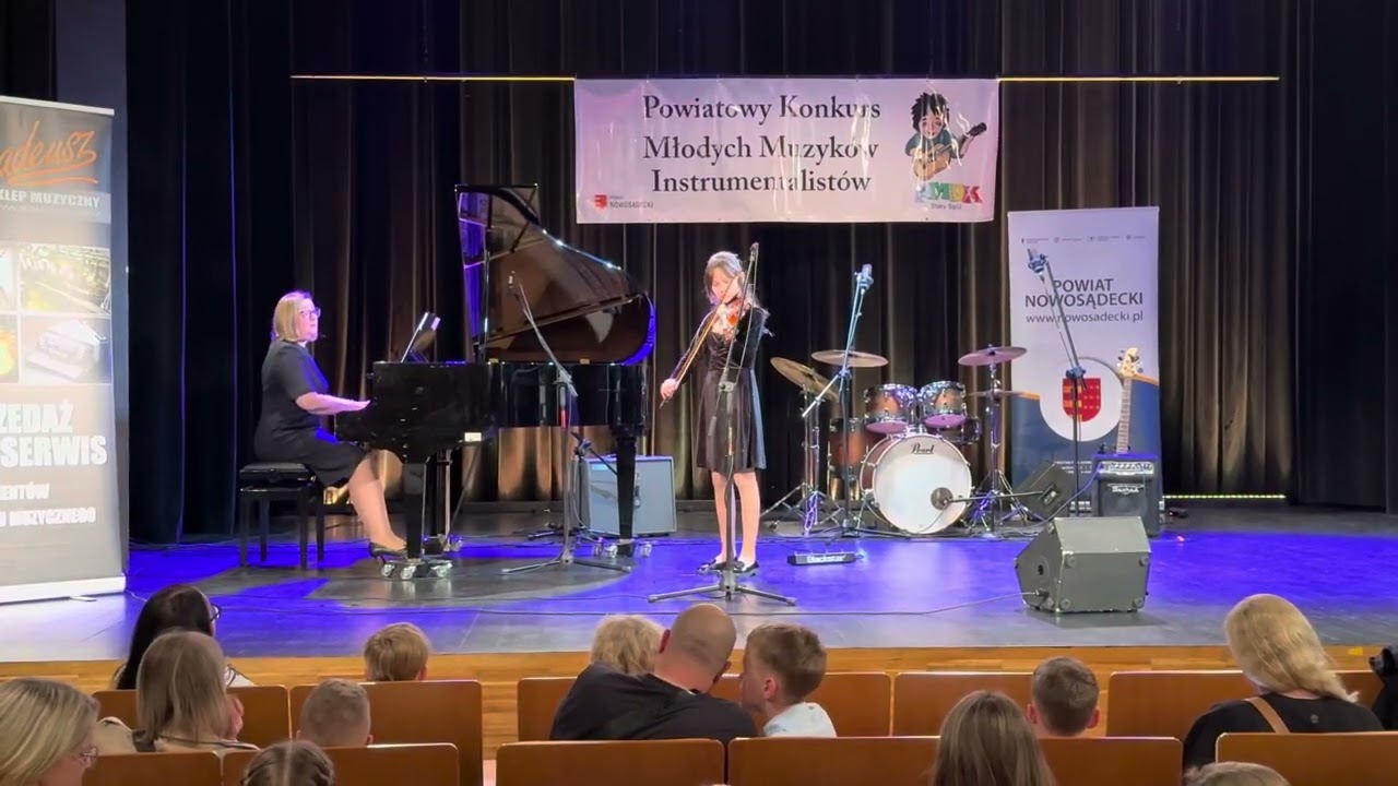 M. Popławski- Mazur - Emilia Wnęk -violin, Joanna Ustarbowska - Dudka - piano, naucz. S. Dudka