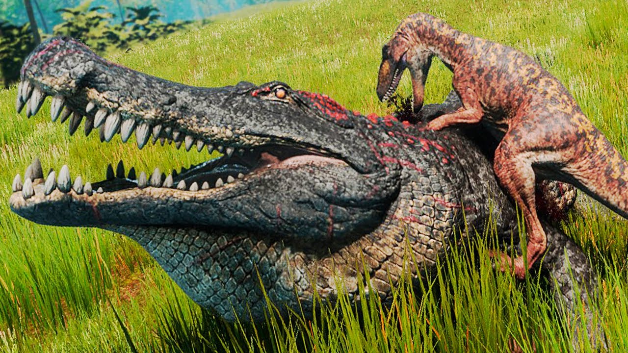 Rastreando Comida! Vida de Utahraptor! Batalha Contra o Grande Deinosuchus | The Isle Evrima | PT/BR