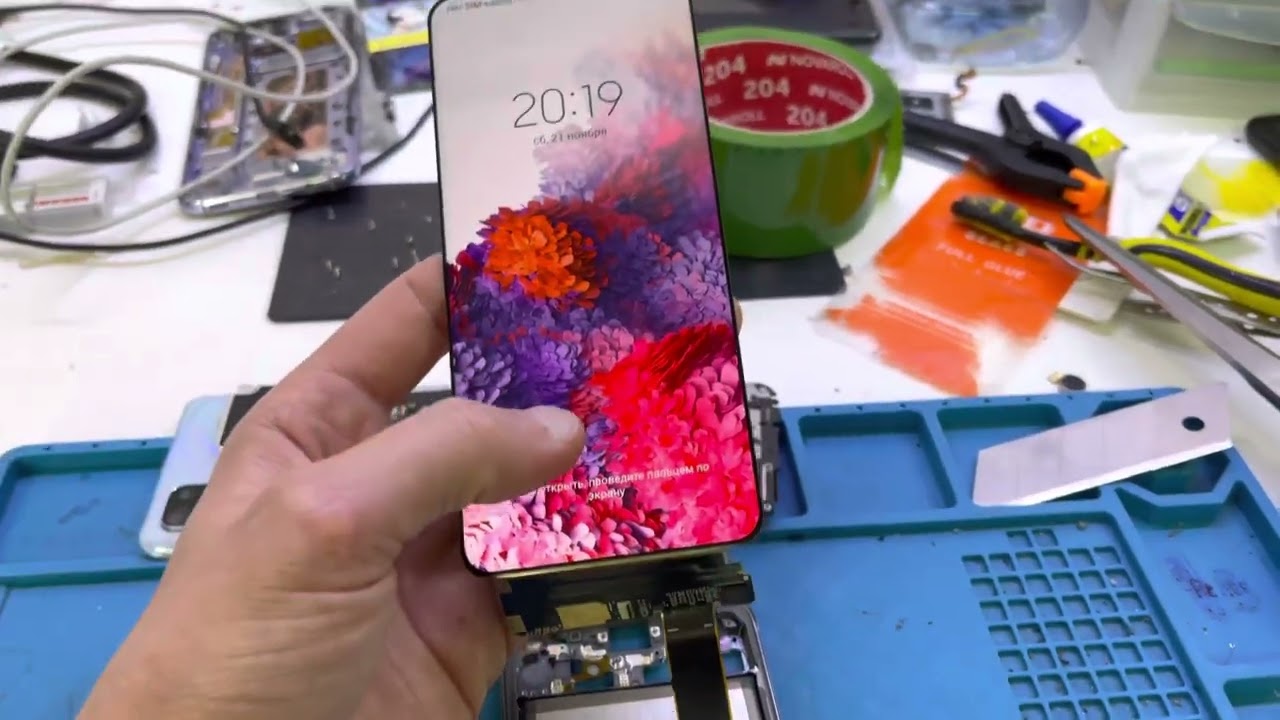 ТАК ДОЛЖЕН ПЕРЕКЛЕИВАТЬ КАЖДЫЙ!!! ЗАМЕНА СТЕКЛА SAMSUNG GALAXY S20/S20PLUS/S20ULTRA