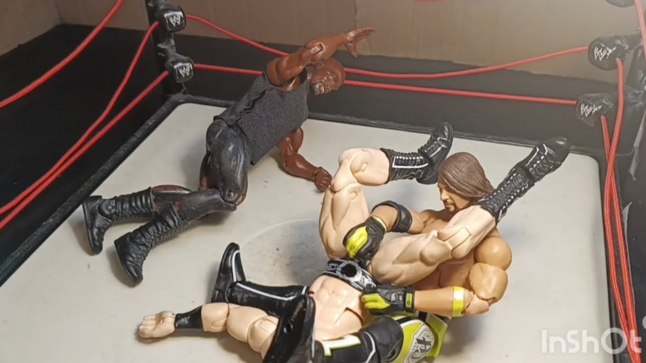 AJ Styles VS Sheamus, Number 1 contender/NWF international championship- Wrestling figure match
