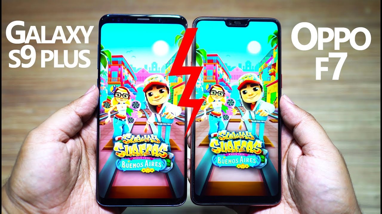 OPPO F7 vs GALAXY S9 PLUS - Speed Test!! 🔥(SURPRISING RESULT)🔥