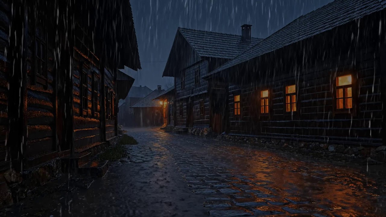 Continuous Rain and Thunder Sounds for Deep Sleep and Mental Stillness | Deep Night Ambience