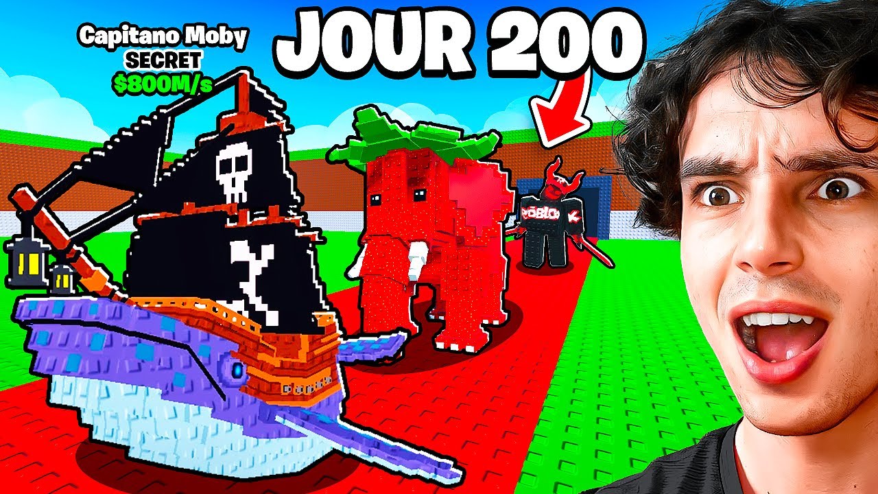 J’ai Passé 200 JOURS dans Steal A Brainrot !