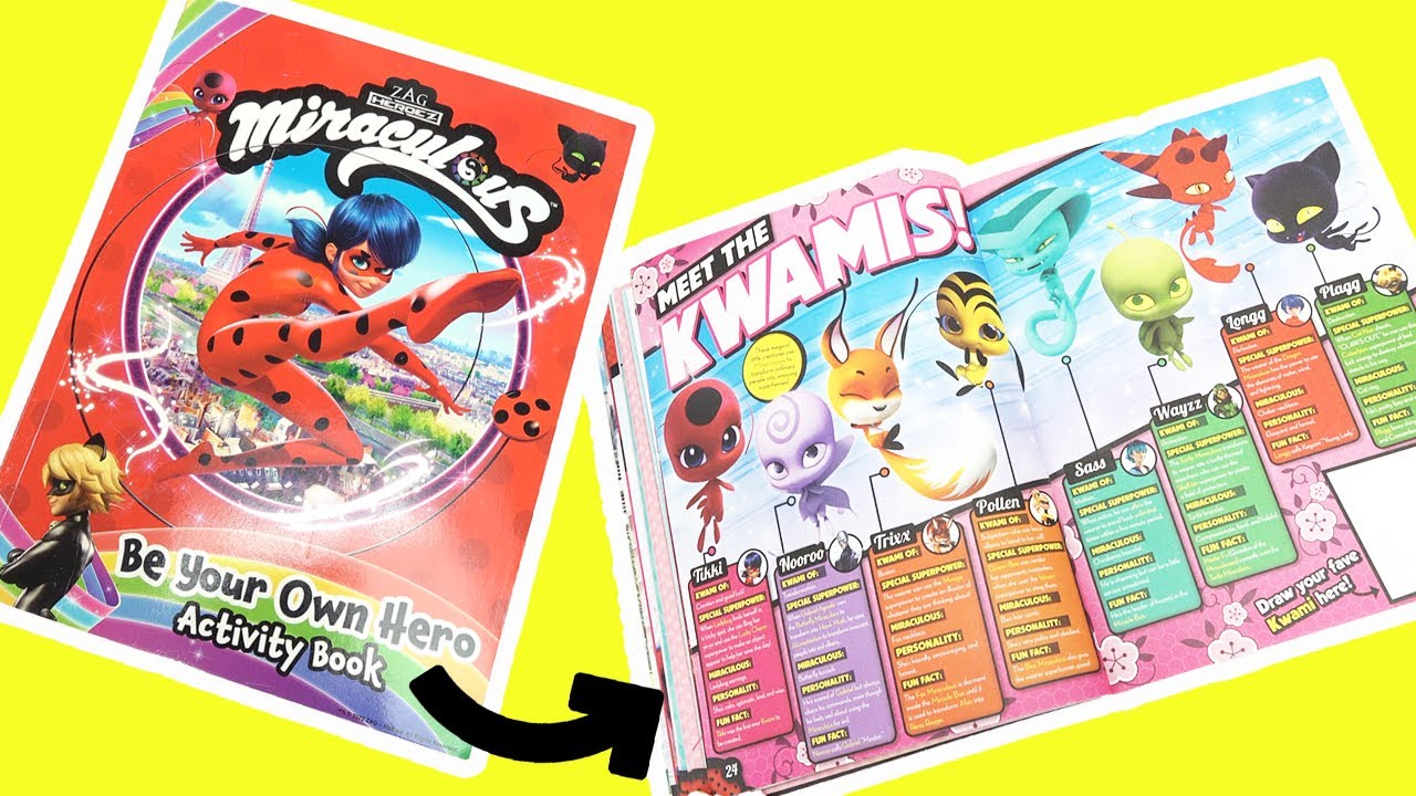 Miraculous Ladybug and Cat Noir Activity Book Pages 