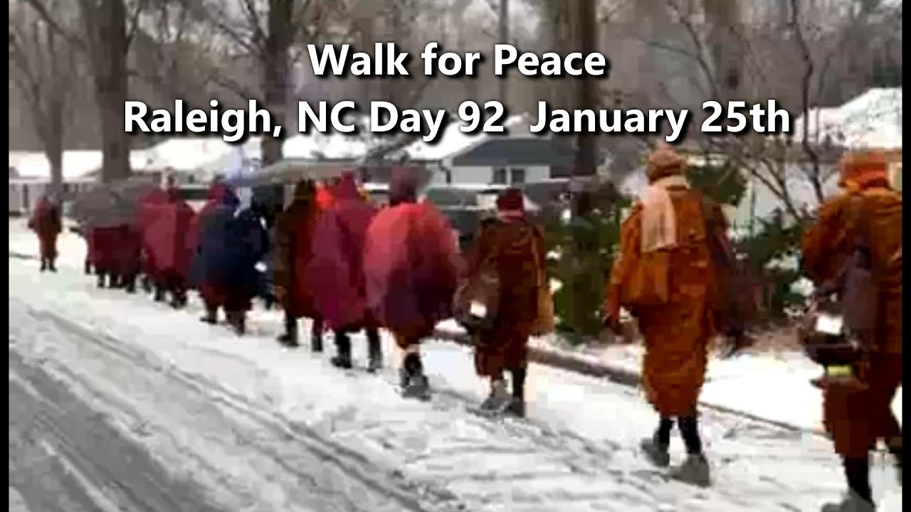 Walk for Peace | Day 92,  Raleigh, NC, 25Th January
