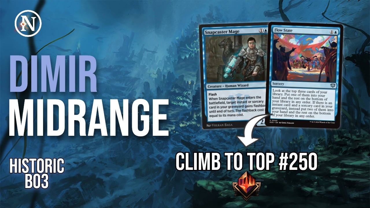 Dimir Midrange: Climb To Top 250 | Historic Bo3 | Mythic Rank | MTG Arena