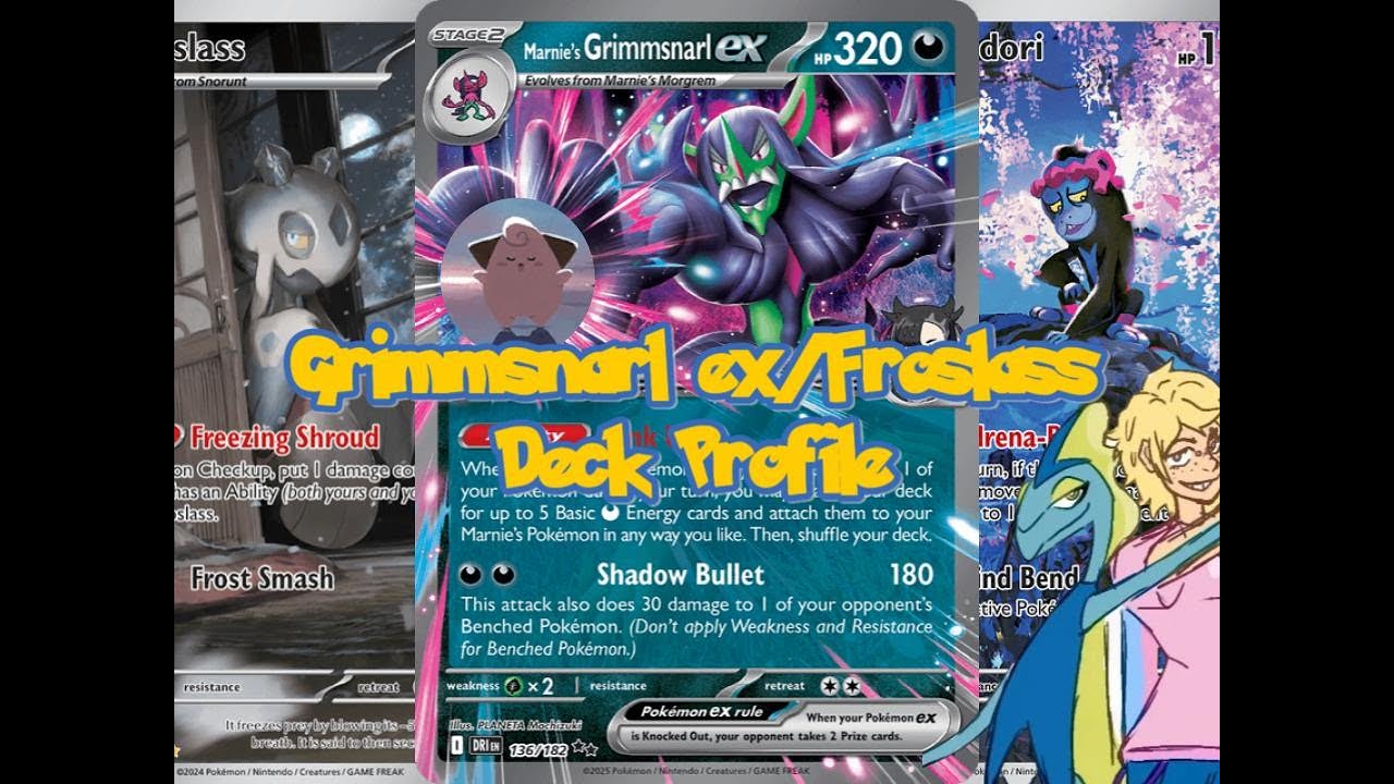 Grimmsnarl ex/Froslass - SVI-BLK/WHT Deck Profile!