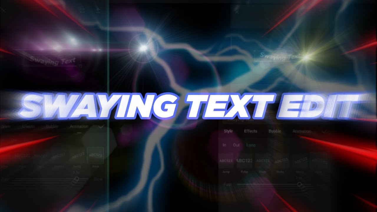 Swaying Text Lyrics Overlay Capcut Tiktok Trending Edit 