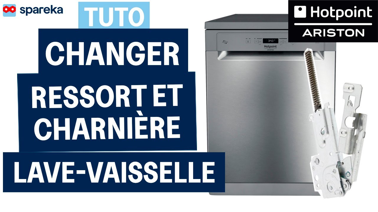 Remplacer le ressort ou la charnière de porte – Lave-vaisselle HOTPOINT ARISTON
