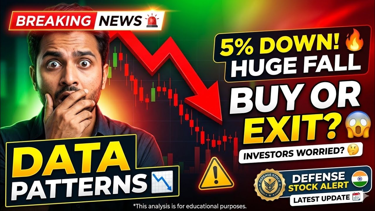 Data Patterns Share में भारी गिरावट | Buy Opportunity या Warning Signal?