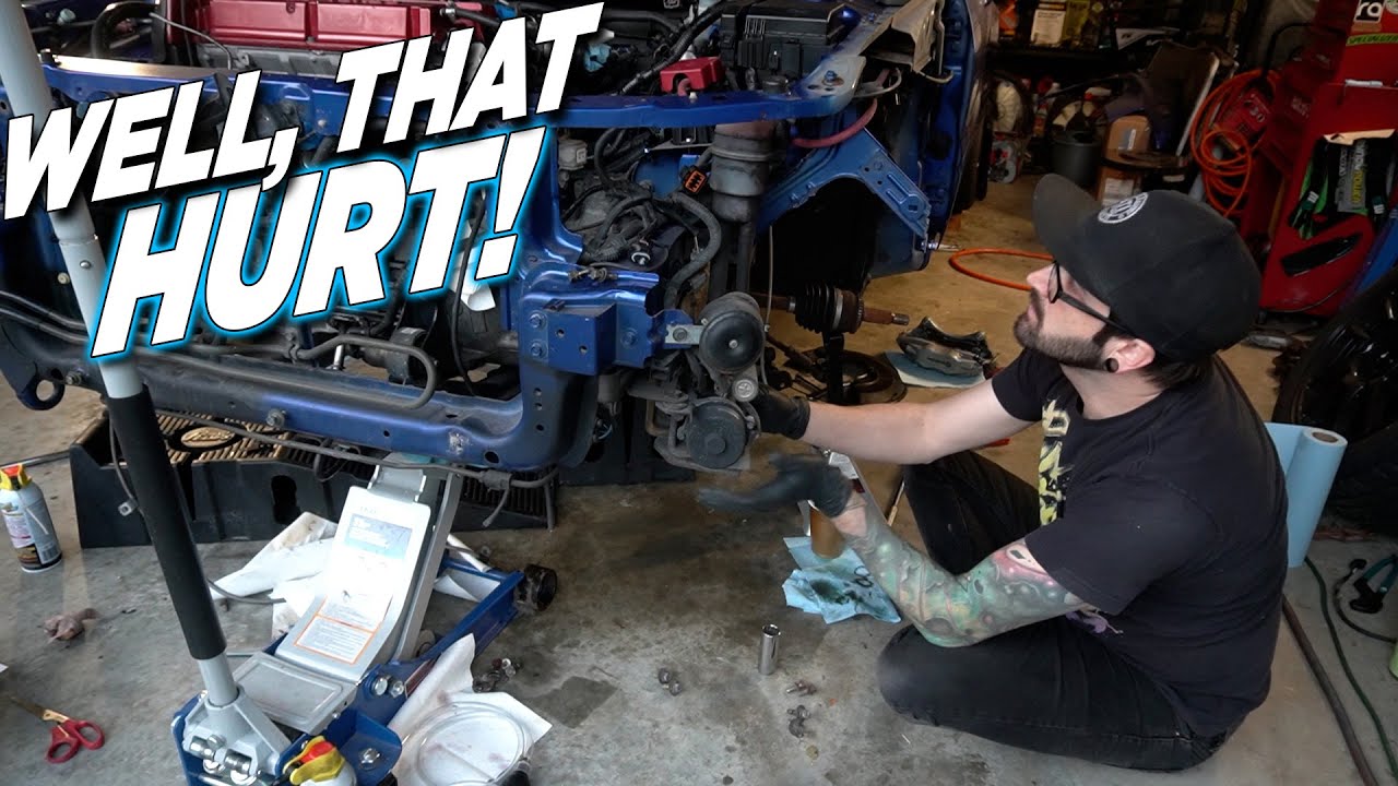 Removing Evo 9 Front CV Axles + Draining Everything