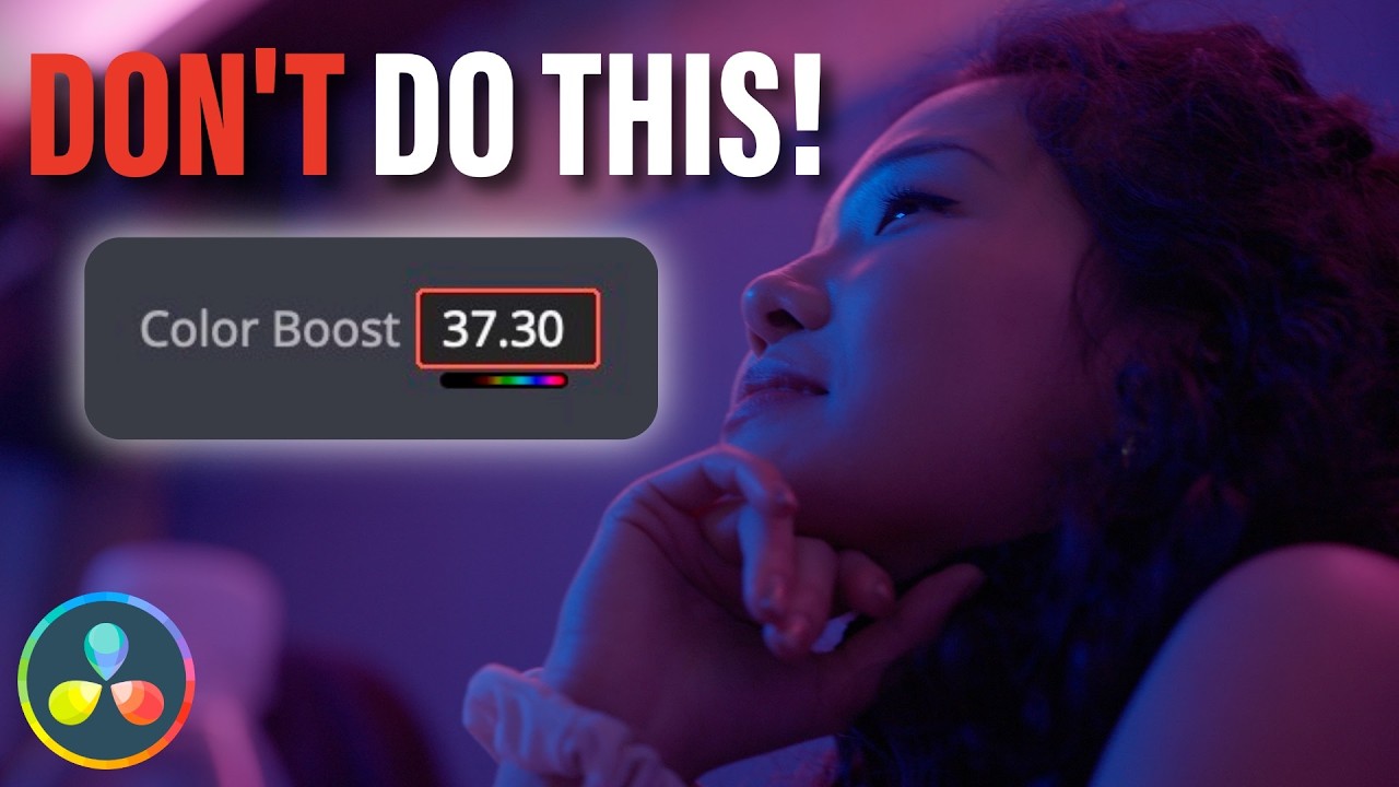 Хватит использовать Color Boost вместо насыщенности в DaVinci Resolve