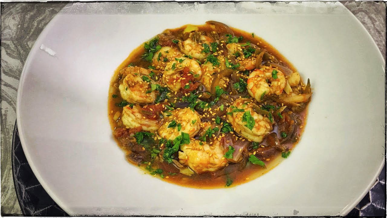 Spicy Prawn and Tomato Stew- Palestinian food from Zaitoun, cookbook/ amazing recipe
