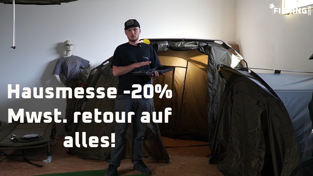 Angelmesse im Fishingprofistore mit -20% Mwst. retour auf alles
