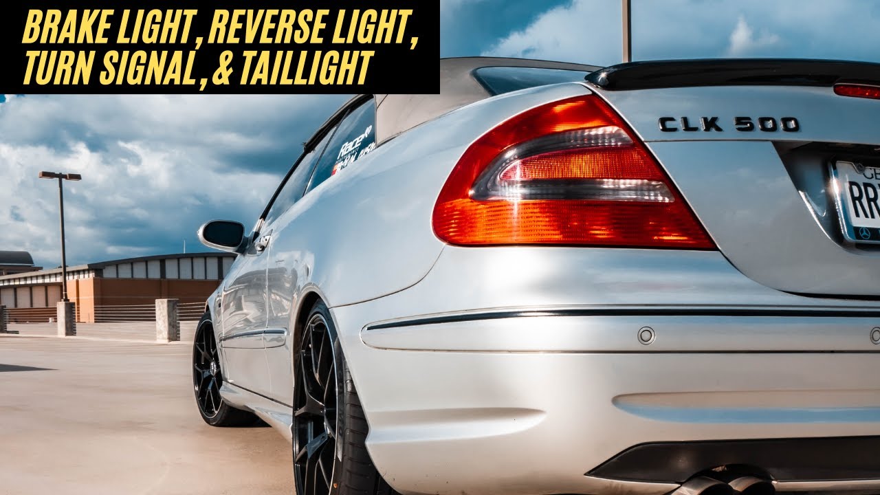 Как заменить стоп-сигнал, фонарь заднего хода и указатель поворота на Mercedes CLK W209 (сделай сам)