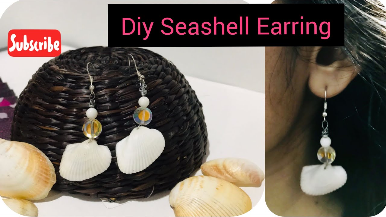 Diy Seashell Earring/How To Make Seashell Earring/Summer Jewellery/Handmade Shell Earring#Mararo Art