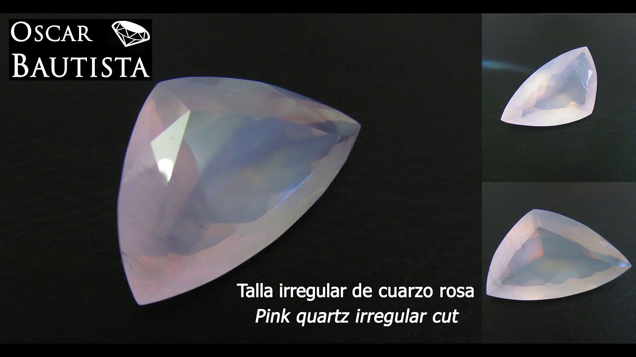 Talla irregular de cuarzo rosa