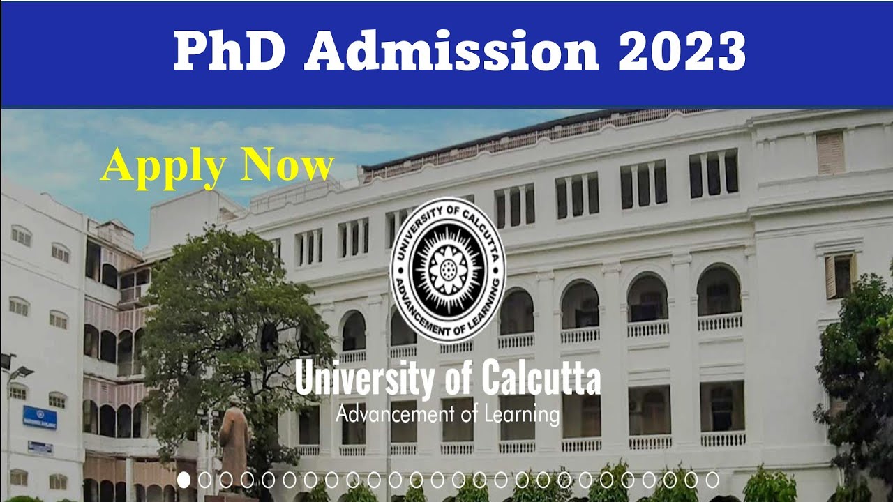 PhD Admission 2023 // Calcutta University // West Bengal