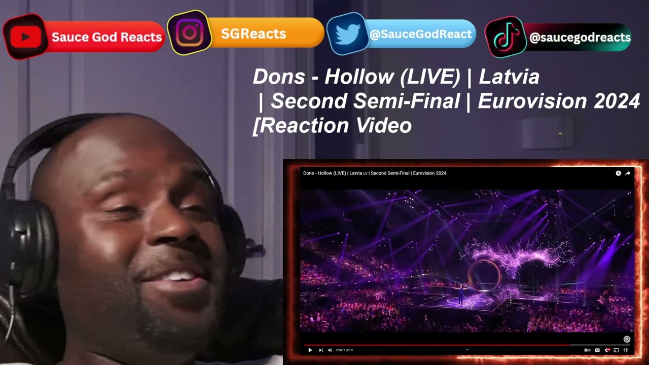 Dons - Hollow (LIVE) | Latvia 🇱🇻 | Second Semi-Final | Eurovision 2024 | REACTION