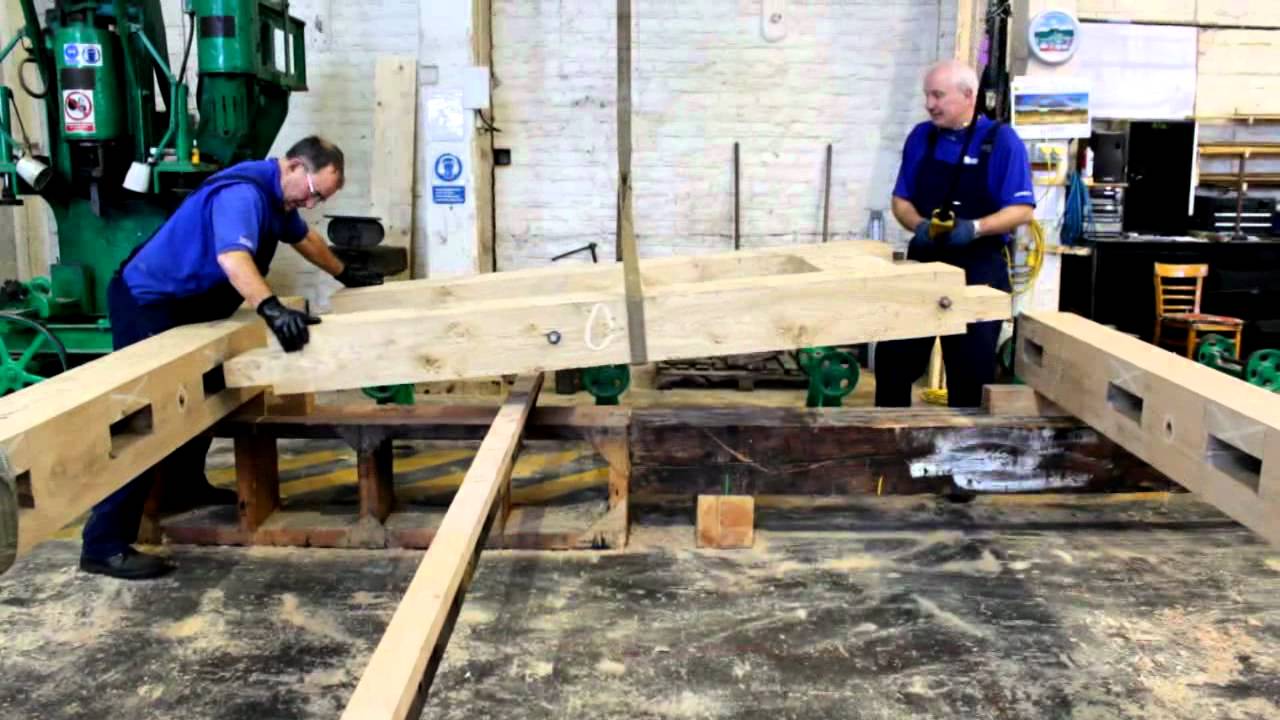 The process of creating a hand-crafted lock gate at Stanley Ferry Workshop
