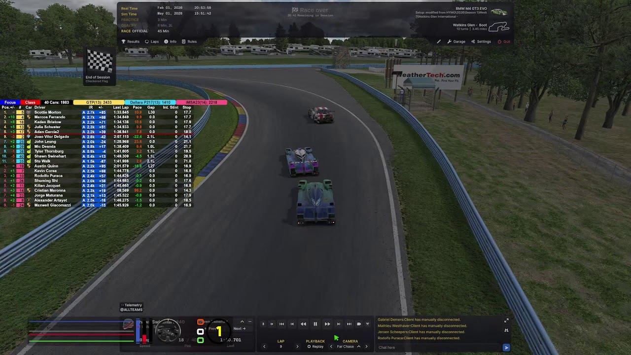 iRacing | 26S1W7 | IMSA iRacing Series | Watkins Glen International - Boot