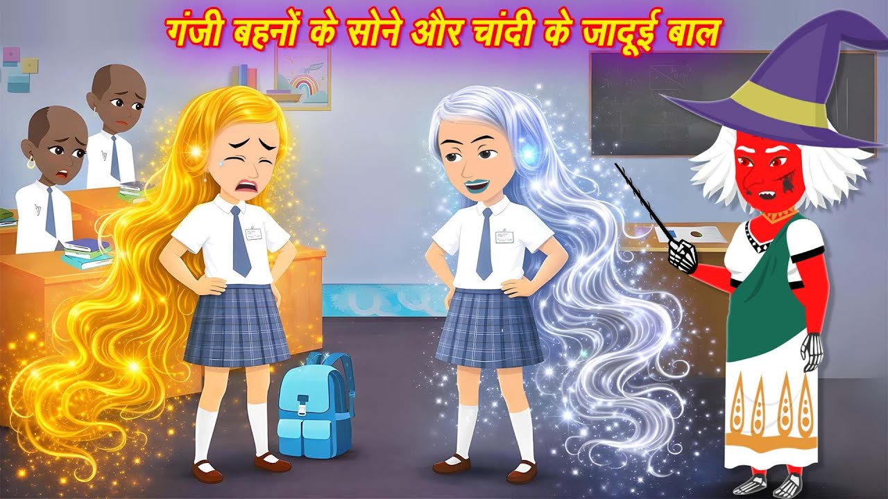 ✨ जादुई सोने चाँदी के बाल | Ganji Ladki Ki Jadui Kahani | Fairy Story in Hindi | Magical Fairy Story