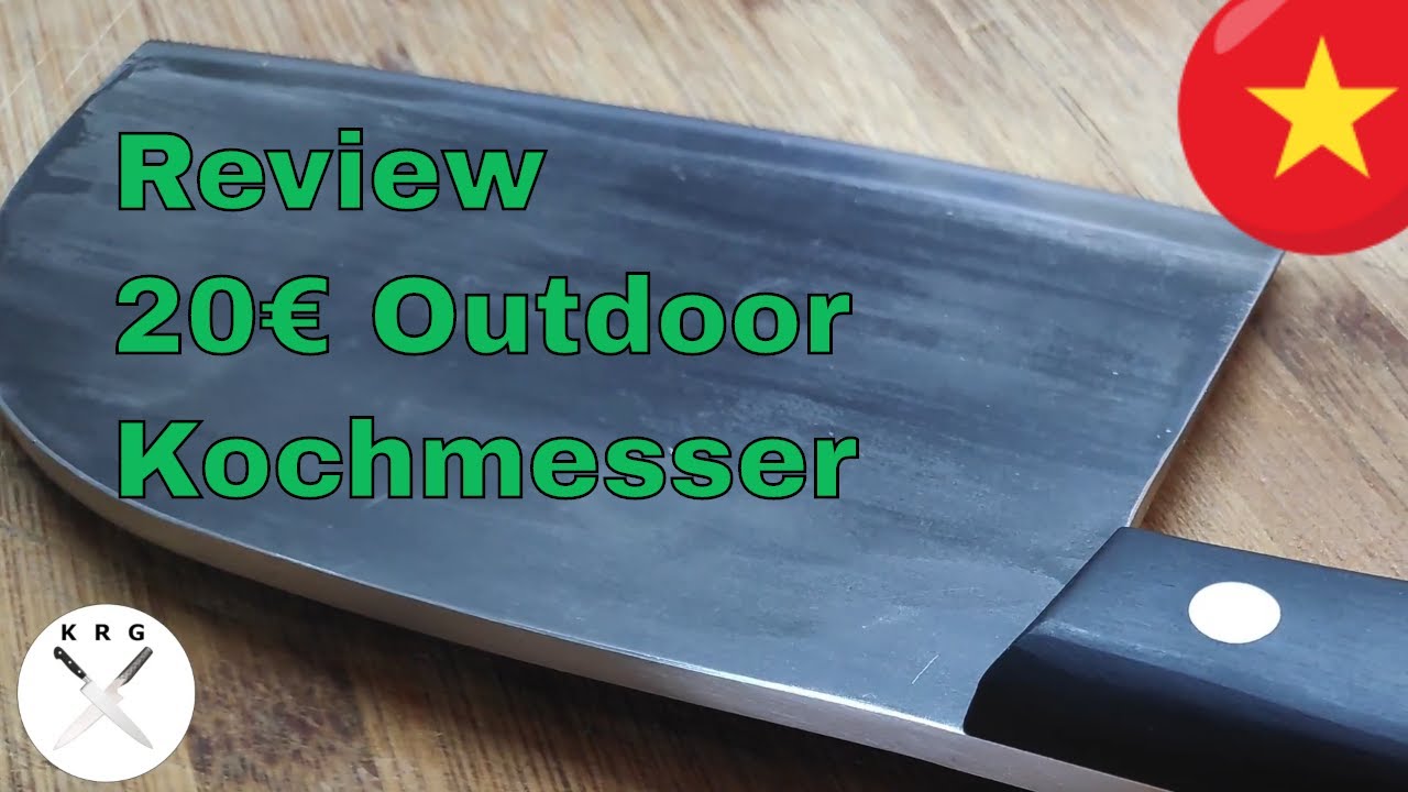 Review / Messertest 20&euro; Outdoor Kochmesser aus Carbonstahl