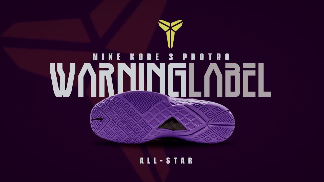 Nike Kobe 3 Low Protro &ldquo;Warning Label&rdquo; First Look | LA All Star Weekend 2026 Exclusive