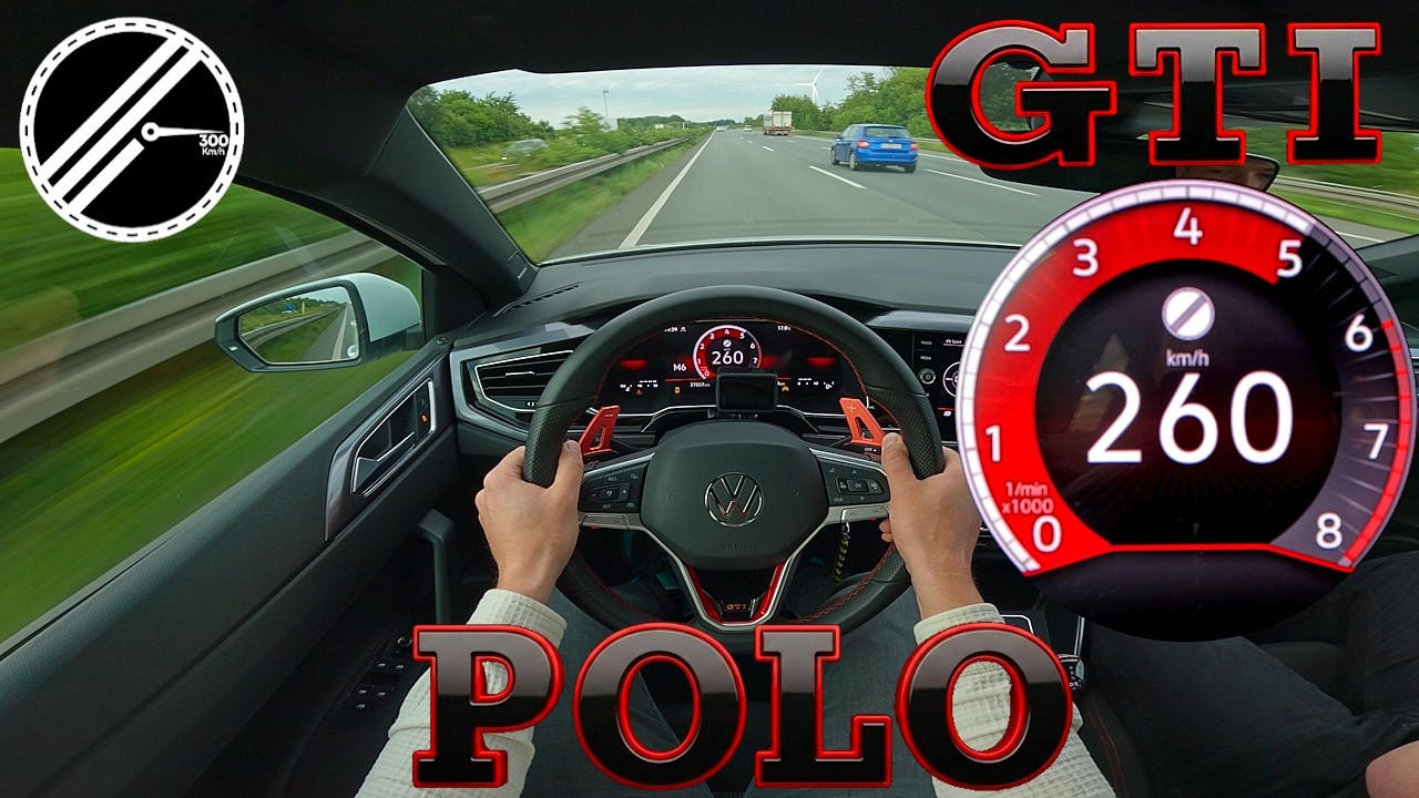 VW Polo GTI | 207 PS | *260 km/h* Top Speed German Autobahn No Speed Limit POV