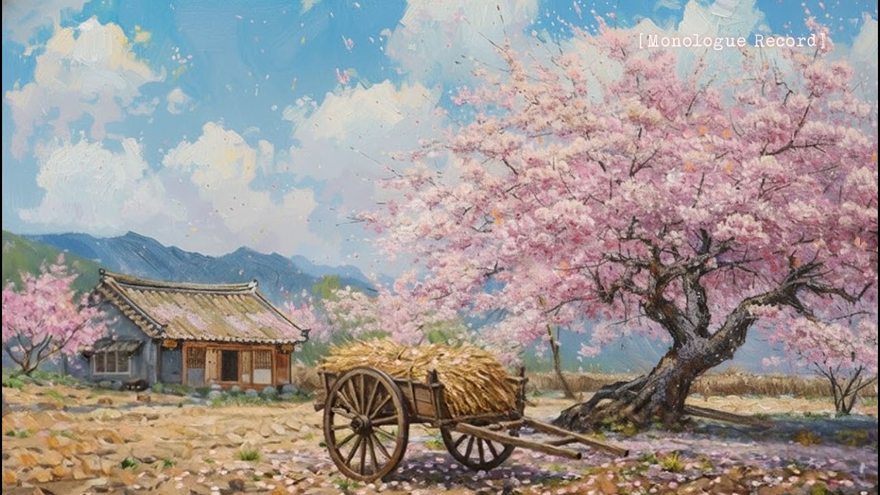벚꽃 흩날리는 봄날  잔잔한 기타 연주곡🌸 Calm Spring Daytime Instrumental (1 Hour)
