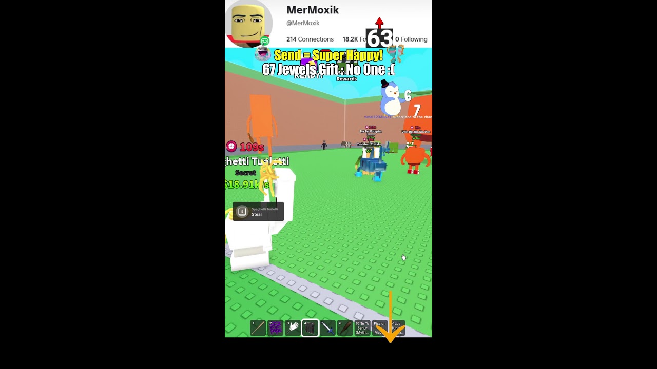 Playing Roblox LIVE with Every Viewer! 🔴 | #roblox #shorts