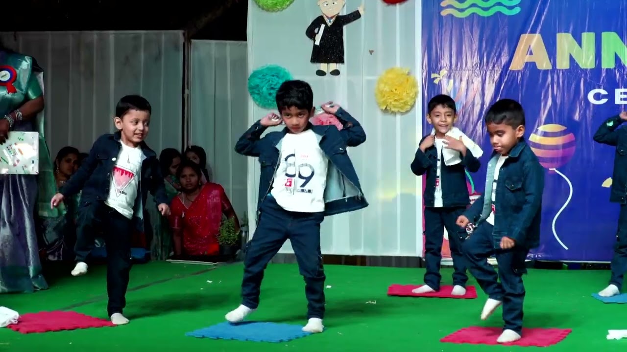 Kidzee Ameenpur Annual day 2024-25|| SrKG Boys|| Dance Performances|| Mix songs( Devara)