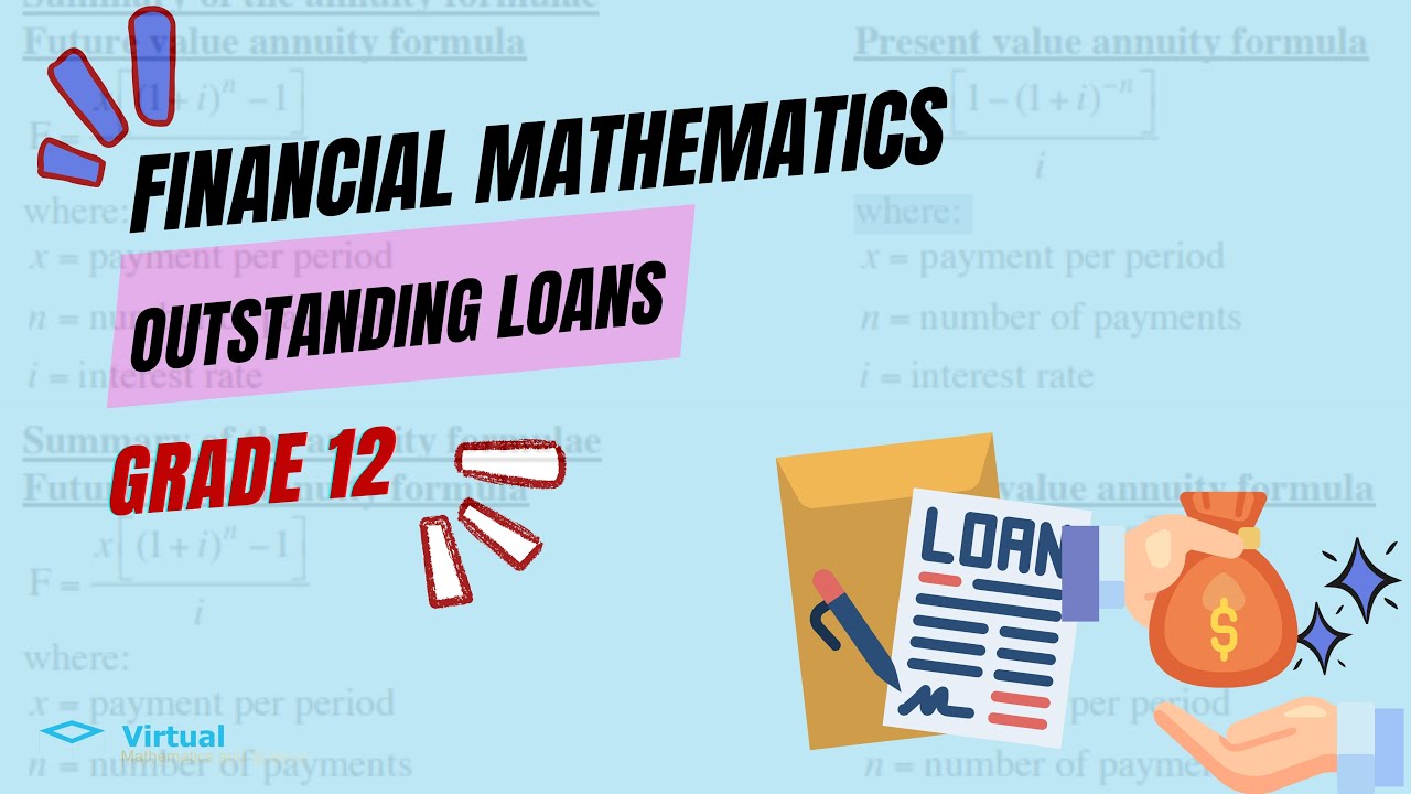OUTSTANDING BALANCE ON LOANS (GRADE 12 FINANCIAL MATHEMATICS)