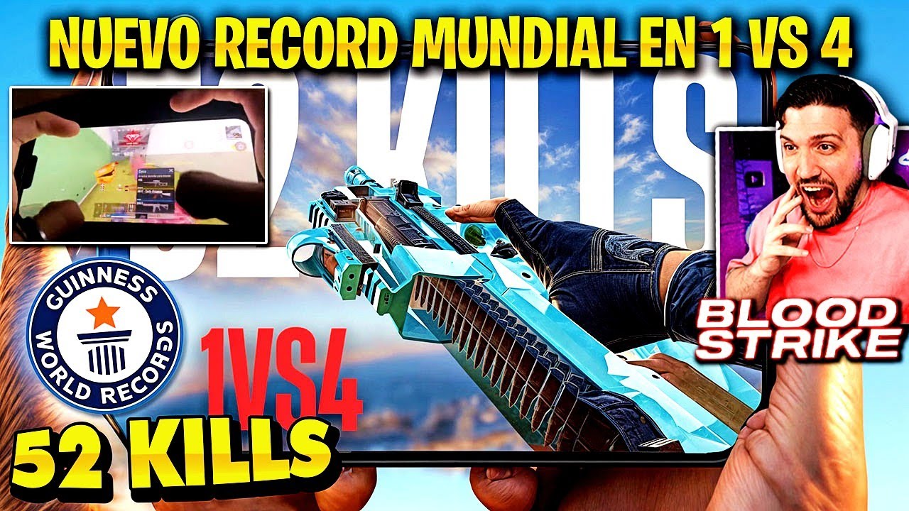 Nuevo RECORD MUNDIAL en CELULAR con 52 KILLS en BLOODSTRIKE! - INCREIBLE SOLO vs SQUAD!